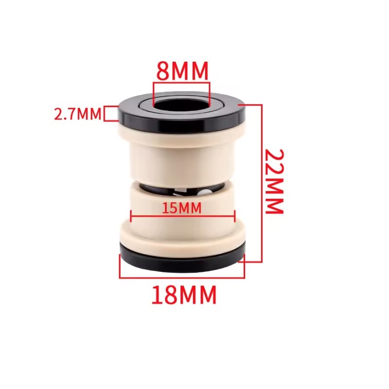Vtulky amortyzatora ID 8 mm - zovnishniy diametr 12 mm - 22 24 32 44 50 52 54 68 mm KROXNE - 1  