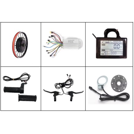 Kit de conversión para bicicleta eléctrica con motor trasero 48v 1500w de 20, 26, 27,5, 28, 29", 700cc KROXNE - 1  