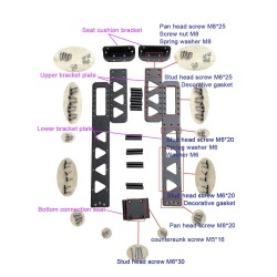 Banco para scooter Dualtron Thunder, Ultra, Victor DT2 DT3 Achilleus Compact Minimotors - 6  