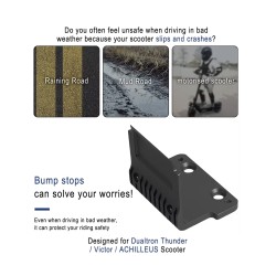 Modified reinforced mudguard with aluminum anti-collision baffle for Dualtron Thunder, Victor, Achilles and DT3 Minimotors - 13 