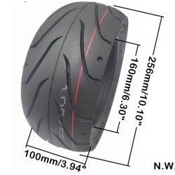 Slanglöst däck 100/55-6,5 för Kaabo Wolf Warrior, Nami Burn-e, Dualtron Thunder 2 och Ultra  - 10 
Passar Kaabo Wolf Warrior, Na
