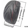 Pneumatico tubeless 100/55-6,5 per Kaabo Wolf Warrior, Nami Burn-e, Dualtron Thunder 2 e Ultra  - 10 
Compatibile con Kaabo Wolf