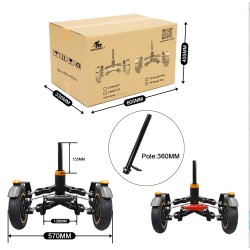 Suspensie fata Monorim X3 cu doua roti pentru Ninebot Max G30 & scutere similare – Piesa de schimb & amortizor Monorim - 3 Kit d