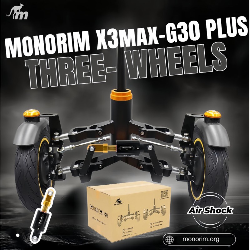 Monorim X3 Max Air prednji ovjes s dva kota za Ninebot Max G30 & slicne skutere – Rezervni dio & amortizer Monorim - 7  