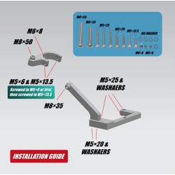 Ohjausiskunvaimennin Ausom DT2 Pro, L2, L2 Max, Kugoo F3 Plus & vastaavat sähköpotkulaudat, vakaa  - 8  