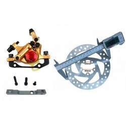 Kompletny zestaw hamulcowy Gold xTech do Xiaomi M365, 1S, Essential, Pro2 lub M365 Pro. ZOOM xTech - 1 Kompletny zestaw hamulcow