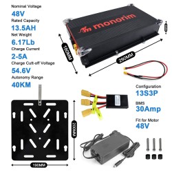 Bateria externa Segway ZT3 Pro 48V 13.5Ah MBp48-ZT3 | Amplia autonomia y rendimiento  - 2  