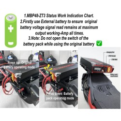 Bateria externa Segway ZT3 Pro 48V 13.5Ah MBp48-ZT3 | Amplia autonomia y rendimiento  - 4  