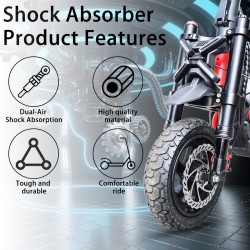 Monorim MZ3 Plus Dual Air front suspension for Segway ZT3 improved comfort  - 2  