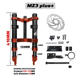 Vordere Federung Monorim MZ3 Plus Dual Air fuer Segway ZT3 mehr Komfort  - 10  