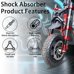 Suspensao dianteira Monorim MZ3 Plus Dual Air para Segway ZT3 mais conforto  - 12  