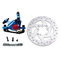 Complete blue xTech brake kit for Xiaomi M365, 1S, Essential, Pro2 or M365 Pro. ZOOM xTech - 1 Complete blue xTech brake kit for