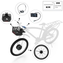 Monorim BPK350 konversijos komplektas motor 380w - baterija įtrauktas  - 2 Monorim BPK350 e-dviračio komplektas, 380W – Paverski