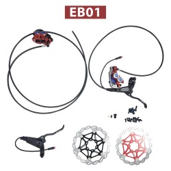 Kompletter Monorim EB01 4-Kolben-Hydraulikbremssatz – Hebel, Bremssättel, Kabel und Bremsscheibe Monorim - 9 Kompletter Monorim 