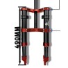 Suspension avant Monorim MD0 Air Hydraulic 490mm x 165mm  - 5 
Compatibilite: concue pour montages compatibles avec la fourche M