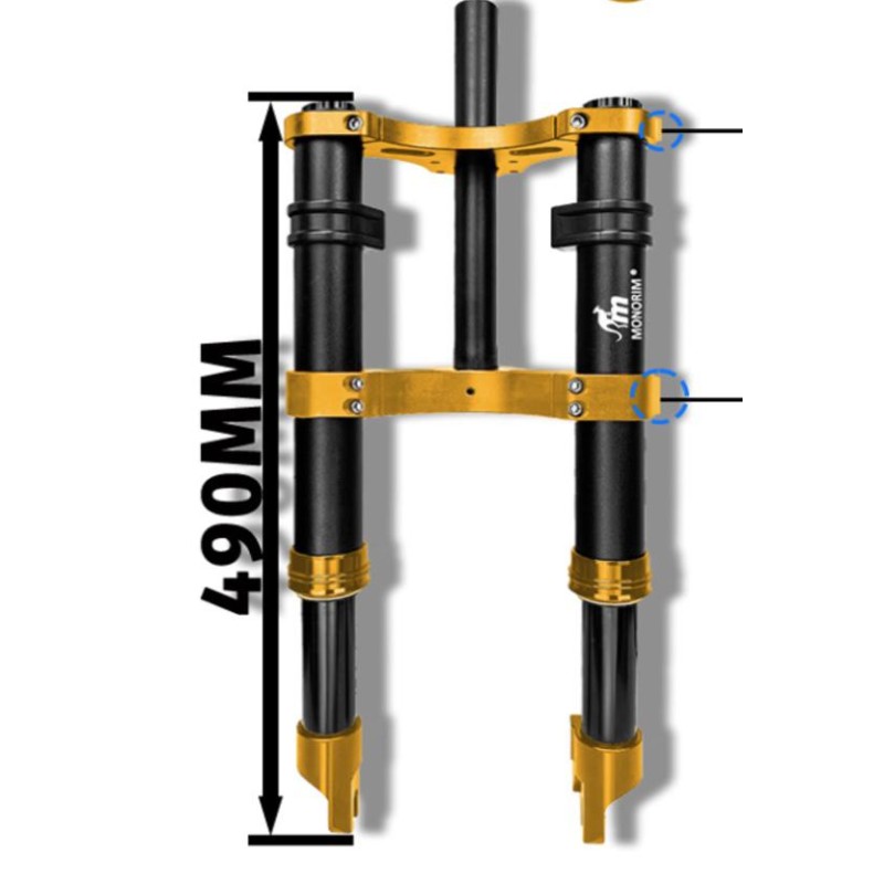 Monorim MD0 Air Hydraulic framfjädring 490mm x 165mm  - 6 
Passform: for kompatibla Monorim MD0 framgaffelmontage; kontrollera 4