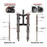 Przednie zawieszenie Monorim MD0 Air Hydraulic 490mm x 165mm  - 14 
Kompatybilnosc: do kompatybilnych montazy widelca Monorim MD