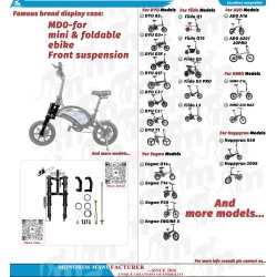 Monorim MD0-FiidoQ frontfjaring  - 1 
Kompatibilitet: Monorim MD0-FiidoQ frontfjaring for Fiido Q (Q1/Q1S) og kompatible mini e-