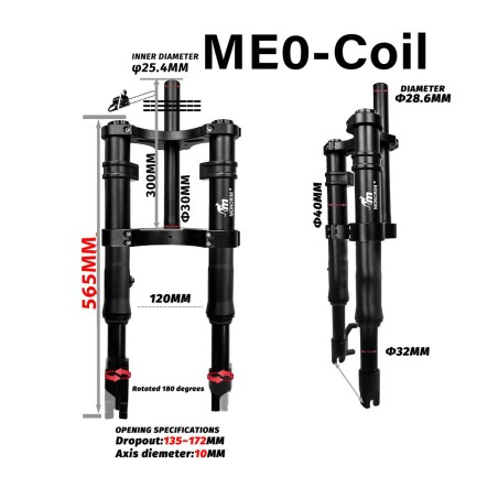 Framsuspension Monorim ME0 Coil spring version 565mm x 165mm  - 12 
Passform: ME0 Coil Spring 565mm x 165mm for kompatibla faste