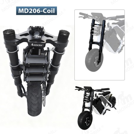 Monorim MD206 Coil Spring framfjadring 490mm x 206mm  - 8 
Kompatibilitet: Monorim MD206 Coil Spring framfjadring 490mm x 206mm,