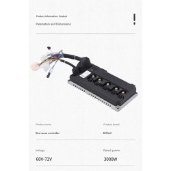 Controler sinusoidal pentru vehicul electric 60V-72V 3000W 80A Monorim MC80A  - 7 Controler pentru vehicule electrice cu undă si