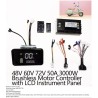 Synusoidalnyi brushless motor kontroler kit 48V 84V 50A 3000W z akseleratorom ta ekranom  - 13 Spysok produktiv

Kontroler 50A +