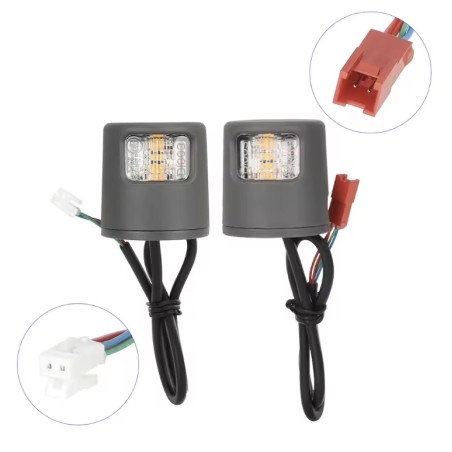 LED-knipperlichten voor Xiaomi scooter 5/5 Pro/5 Plus/5 Max of vergelijkbaar - richtingaanwijzer set  - 1 
Duidelijke compatibil