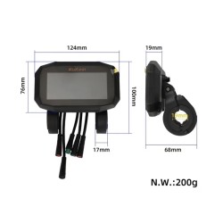 Display Dashboard für E-Scooter Kukirin G2 Pro 2025 neue Version  - 5 
Passend für den E-Scooter Kukirin G2 Pro 2025 neue Versio