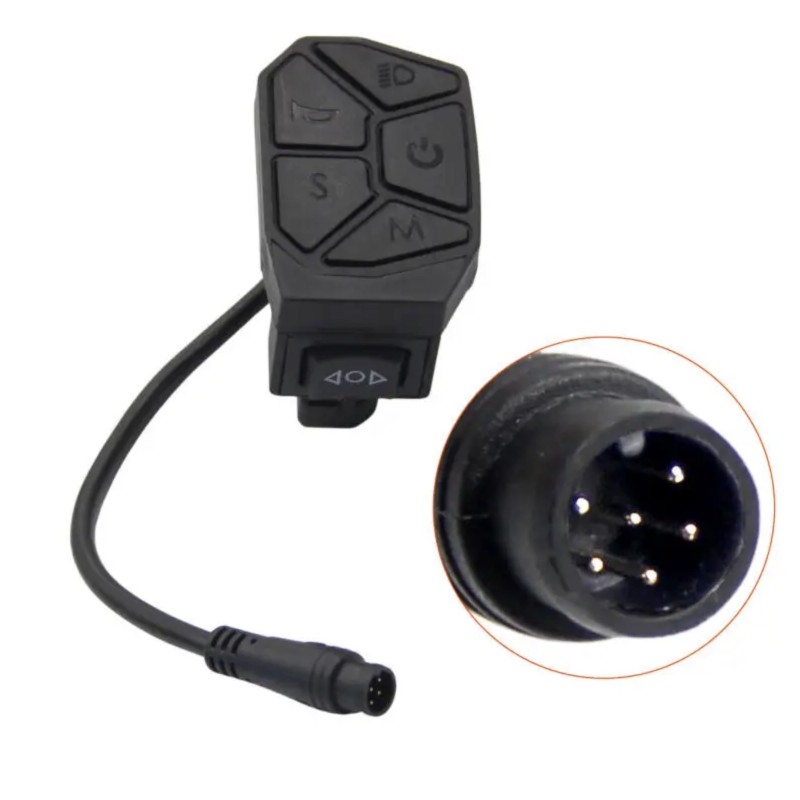 Panel knopok 7 v 1: pitaniye, svet, povorotniki i rezhimy dlya iScooter iX3, iX4, iX7 Pro, Smartgyro, Urban Glide ili analog  - 
