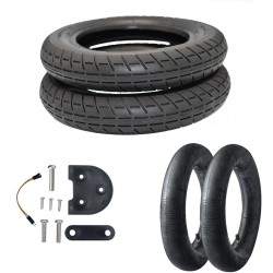 10 Zoll Emove Brand Wheel Kits für Xiaomi PRO Schwarz - Rot - Weiß  - 2  