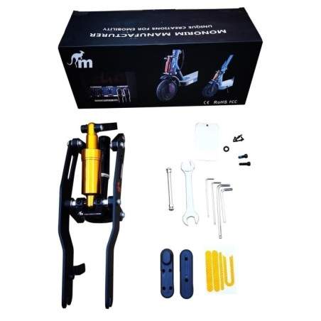 Monorim V4 MX - Suspensión delantera para Ninebot Max G30, G30D, G30P, G30LE, G30LP - Monorim - 3 
Suspensión Monorim V4 MX para