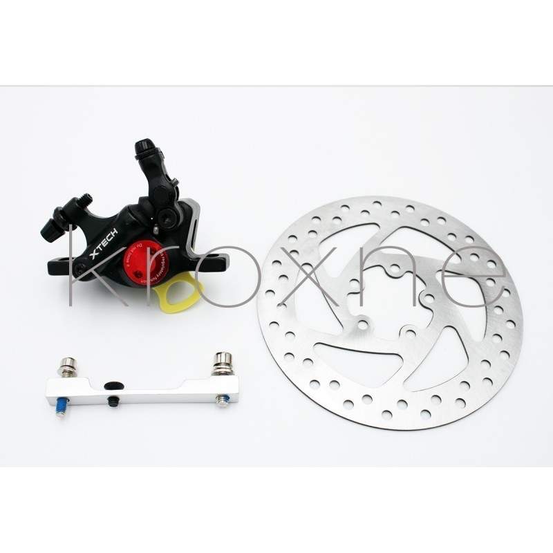 Kit étrier frein complet noir xTech pour Xiaomi M365, 1S, Pro2 ou M365 Pro ZOOM xTech - 1 Kit d'installation de frein noir Zoom 