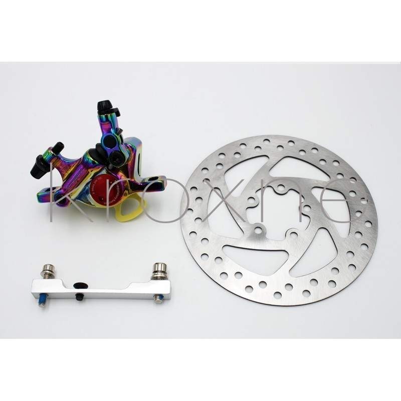 Kit frein complet avec étrier chromé xTech pour Xiaomi M365, 1S, Essential, Pro2 ou M365 Pro ZOOM xTech - 2 Kit d'installation d