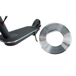 Dekorativní protiskluzová ochranná lišta pro elektrický skútr.  - 6 Chraňte podvozek a základnu svého elektrického skútru instal