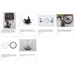 MXR1-MD V1 bremsesætpakke til MXR1 Monorim - 1 Opgrader dit bremsesystem ved at tilføje en skivebremse til din Ninebot Max-motor