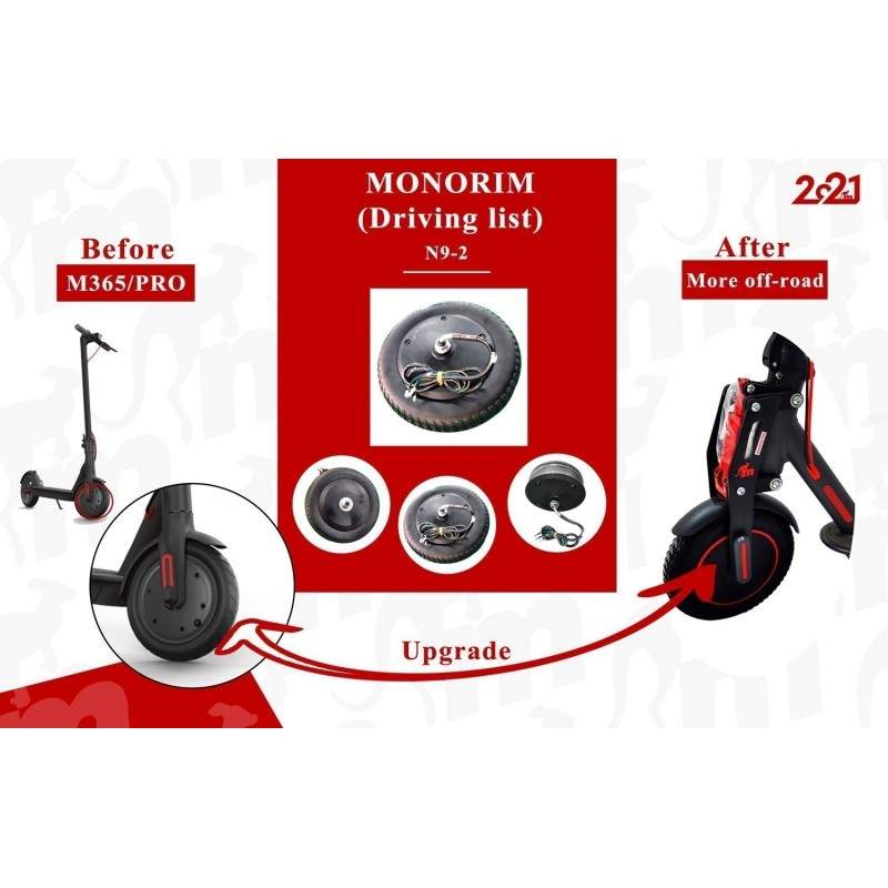 48v 500w IP67 didelio sukimo momento variklis, skirtas „Xiaomi M365“, „1s“, „Pro2“ ir „M365 PRO“. Monorim - 1 48v 500w IP67 dide