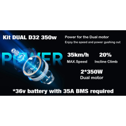 Подвійний комплект Monorim D32 350 Вт для електричних скутерів Xiaomi або аналогічних. Monorim - 1 Подвійний комплект Monorim D3