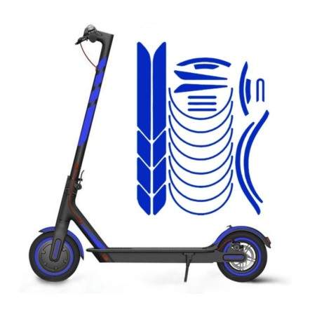 Reflexné nálepky pre šasi Xiaomi M365, 1S, Pro2, M365 Pro a Essential Xiaomi - 24 Reflexné nálepky pre šasi Xiaomi M365, 1S, Pro