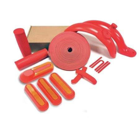 Kit carenare cu culoare personalizata - aripi plus accesorii - design standard si mare pentru stop.  - 2 Kit carenare cu culoare