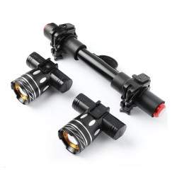 Barra de luz LED dupla para scooter elétrico Xiaomi com bateria de 1200mAh  - 1 Barra de luz LED dupla para scooter elétrico Xia