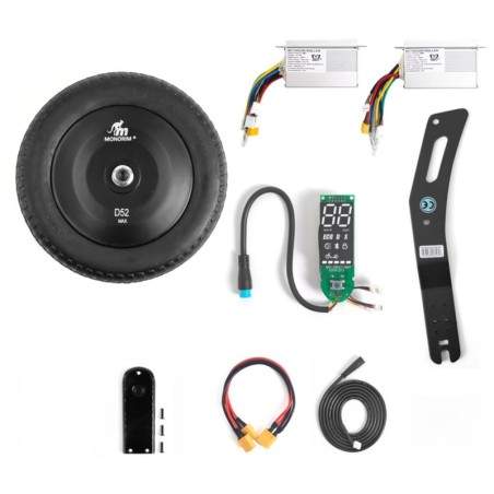 Monorim Dual52 Max ( incluye un motor de 500w ) Monorim - 1 
Incluye un motor de 500w nominales, al sumar esta potencia a tu mot