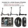 Pneu sólido para scooter elétrica Zero 8, Zero 9, Vsett 8, Vsett 9, Kugoo X1, Kirin G2 Pro 8.5x3 Kukirin - 2 Pneu sólido para sc