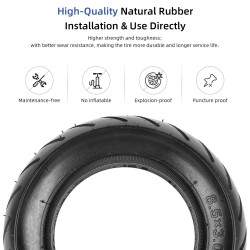Neumático sólido para patinete eléctrico Zero 8, Zero 9, Vsett 8, Vsett 9, Kugoo X1, Kirin G2 Pro 8,5x3 Kukirin - 5 Neumático só