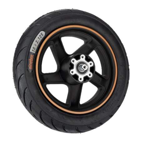 Wheel with tire for Segway Ninebot kickscooter F20, F25, F25i, F30, F40, F40i or similar - 10x2.125 inches Segway - Ninebot - 1 