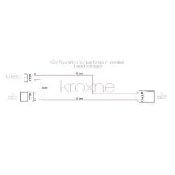 Sarjaliitäntäkaapeli ulkoiselle akulle, joka on yhteensopiva skootterin, sähköpyörän tai vastaavan kanssa  - 2 Sarjaliitäntäkaap