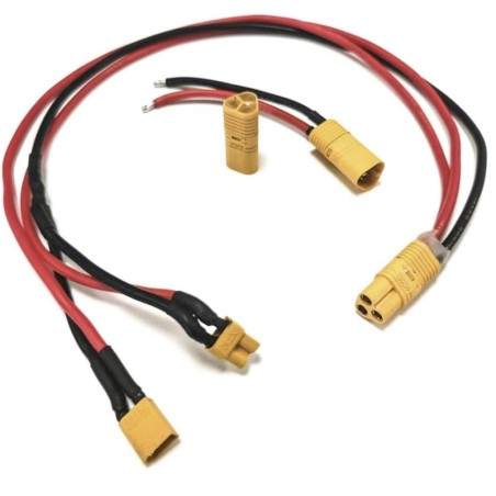 Przełączany kabel połączeniowy do zewnętrznego akumulatora kompatybilnego ze hulajnogą, rowerem elektrycznym lub podobnym  - 1 P