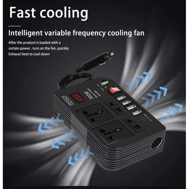 Invertor ot 12 V do 220 V dlya zaryadki skutera ili elektrovelosipeda v dome na kolesakh/kempere  - 1 Invertor ot 12 V do 220 V 