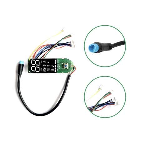 Pannello di controllo - schermo per Ninebot Max G30 con due cavi indipendenti per leva freno Segway - Ninebot - 3 Pannello di co