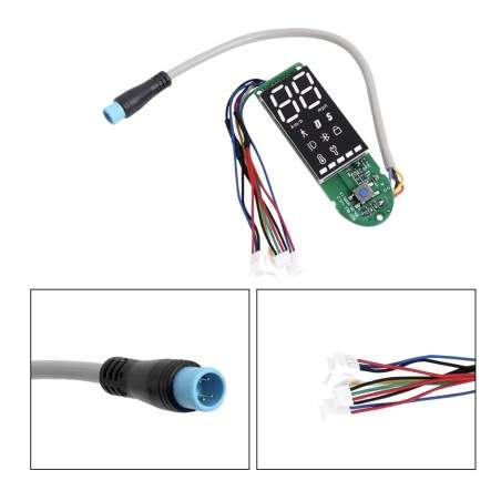 Painel de controlo - ecrã para Xiaomi Pro, Pro2, Essential com dois cabos independentes para manete de travão  - 3 Painel de con