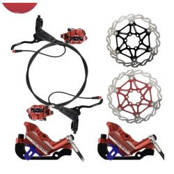 Täielik Monorim EB01 4-kolviline hüdropidurikomplekt – hoovad, pidurisadulad, tross ja piduriketas Monorim - 1